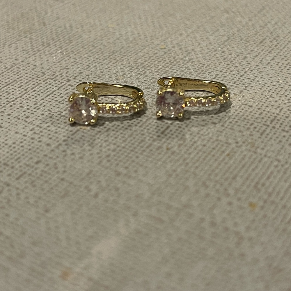 Gold Huggie Hoop Earrings